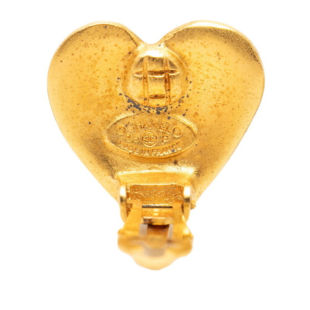 CHANEL Authentic Vintage Gold Logo Earrings - Picture 3 of 3